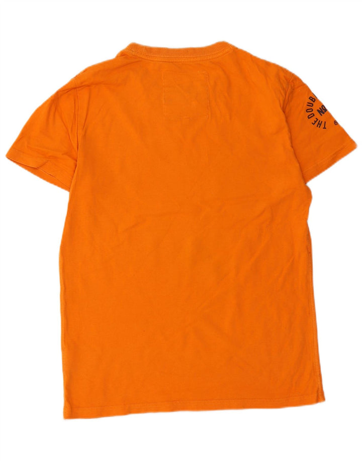 T-shirt grafica da uomo Superdry Top in cotone arancione medio