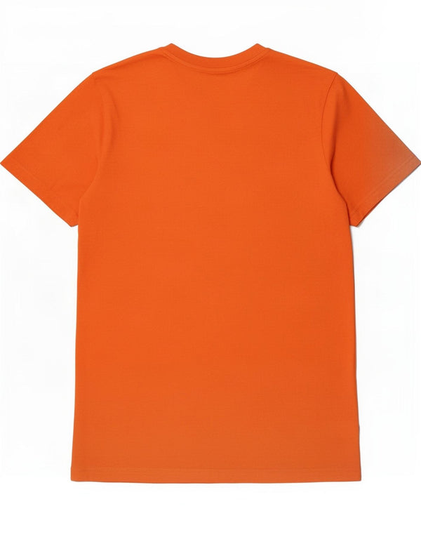 T-shirt grafica da uomo Puma Top Small in cotone arancione