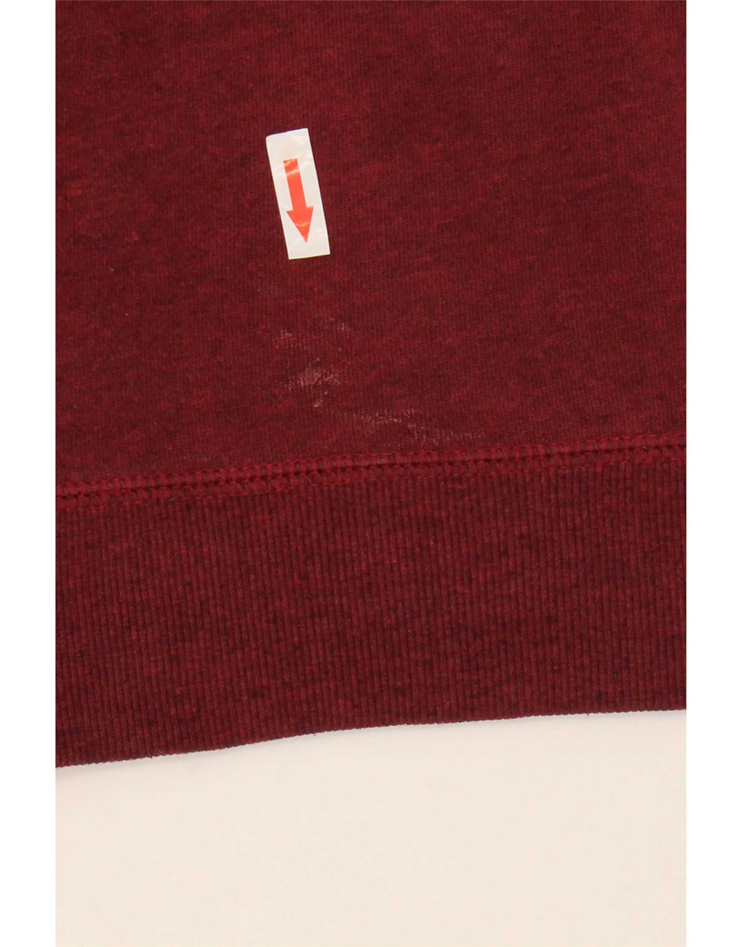 Felpa con cappuccio e zip grafica da uomo di Vans in cotone bordeaux medio