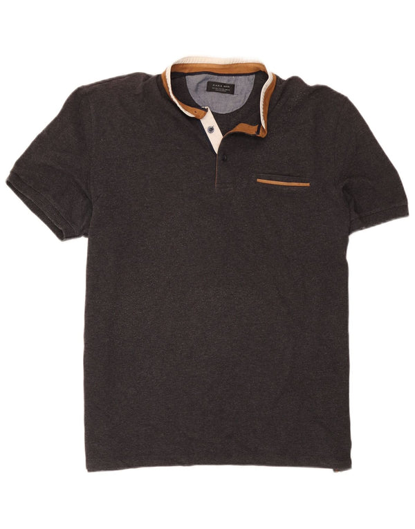 Polo Zara da uomo 2XL Grigia