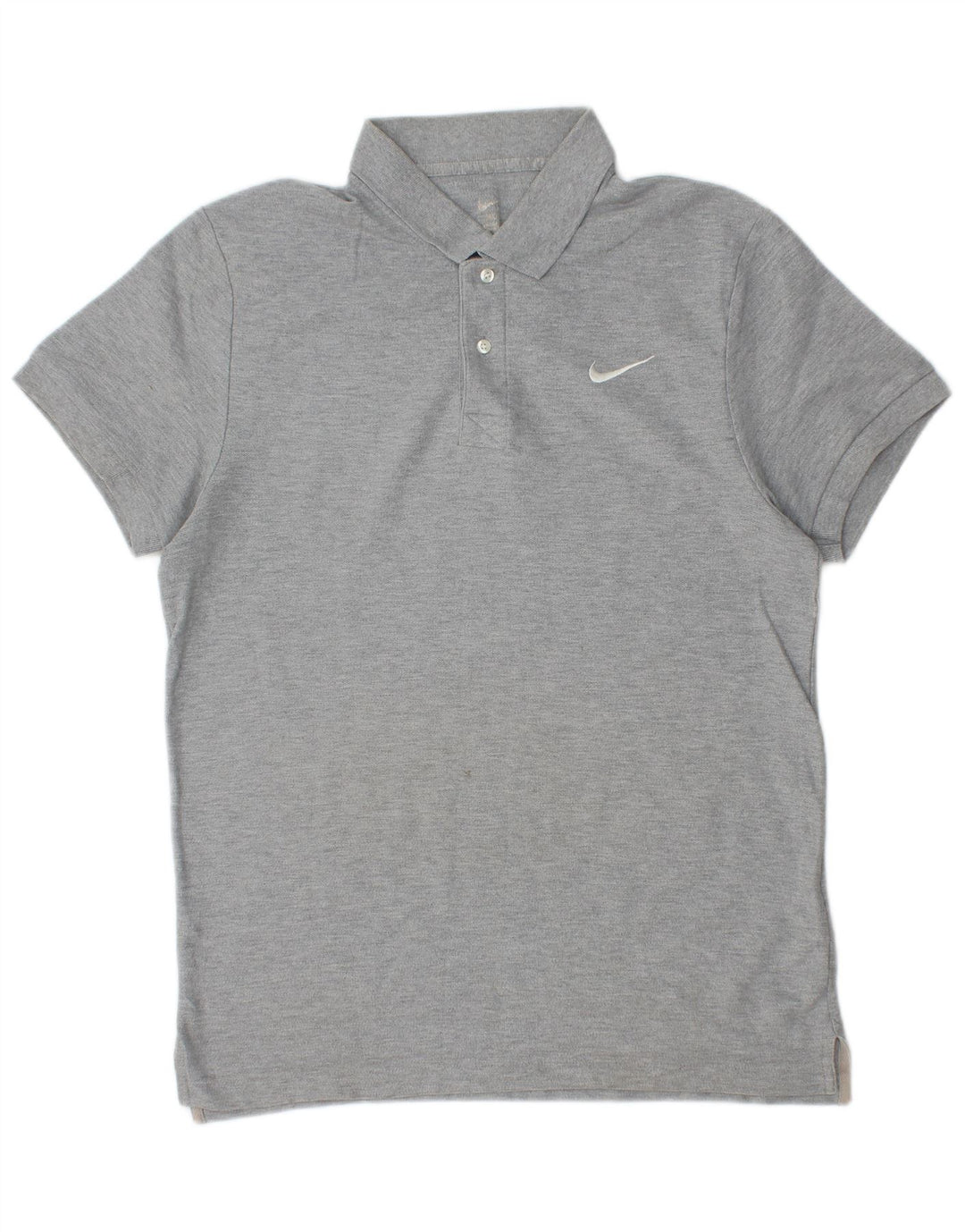 Polo Nike da uomo in cotone grigio medio