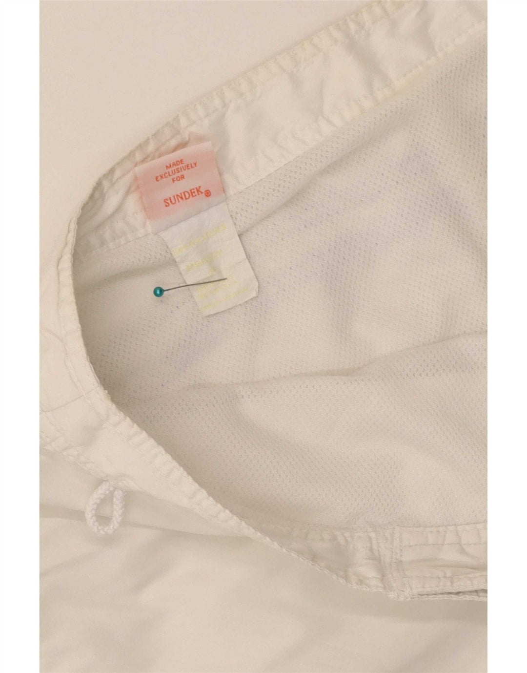 Pantaloncini da bagno da uomo Sundek grandi bianchi in poliestere