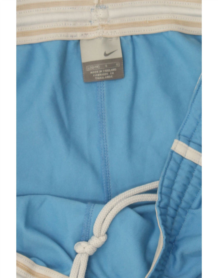 NIKE Womens Sport Shorts UK 12/14 Large Blue Polyester Vintage Nike and Second-Hand Nike from Messina Hembry 