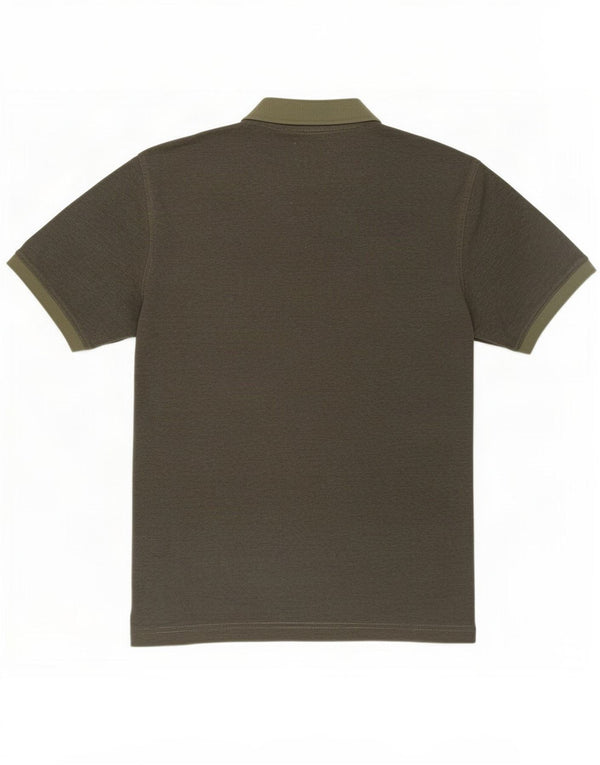 Polo da uomo Wrangler grande in cotone gessato kaki