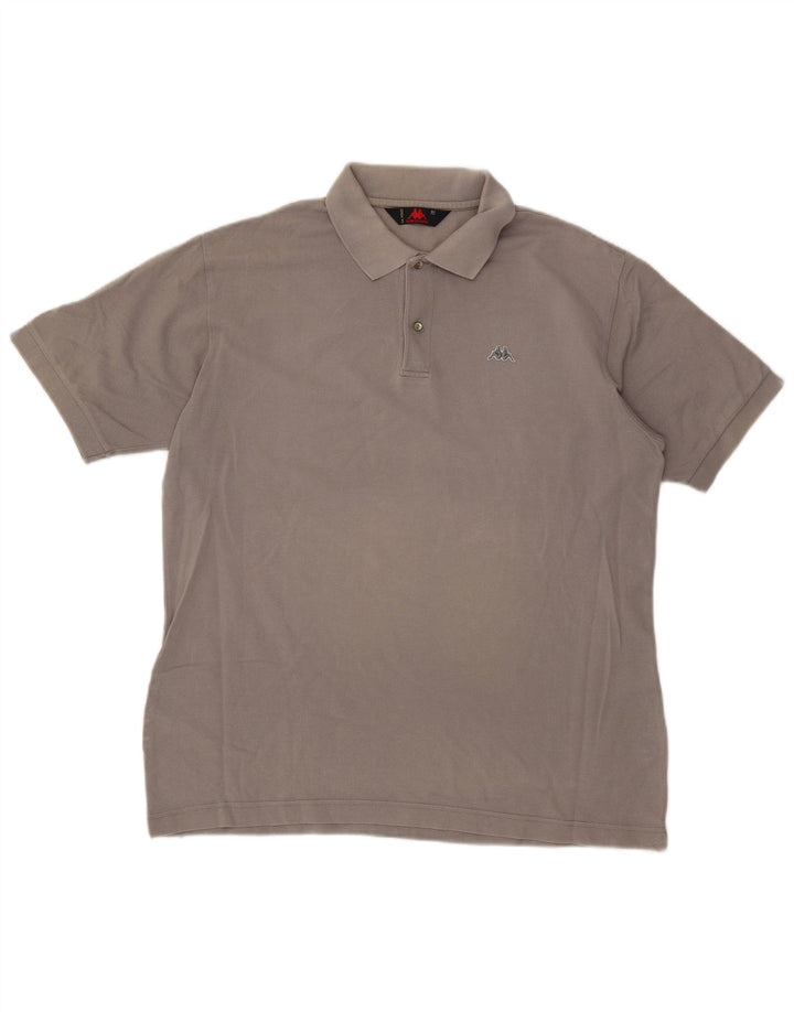 Polo Kappa Uomo XL Cotone Grigio