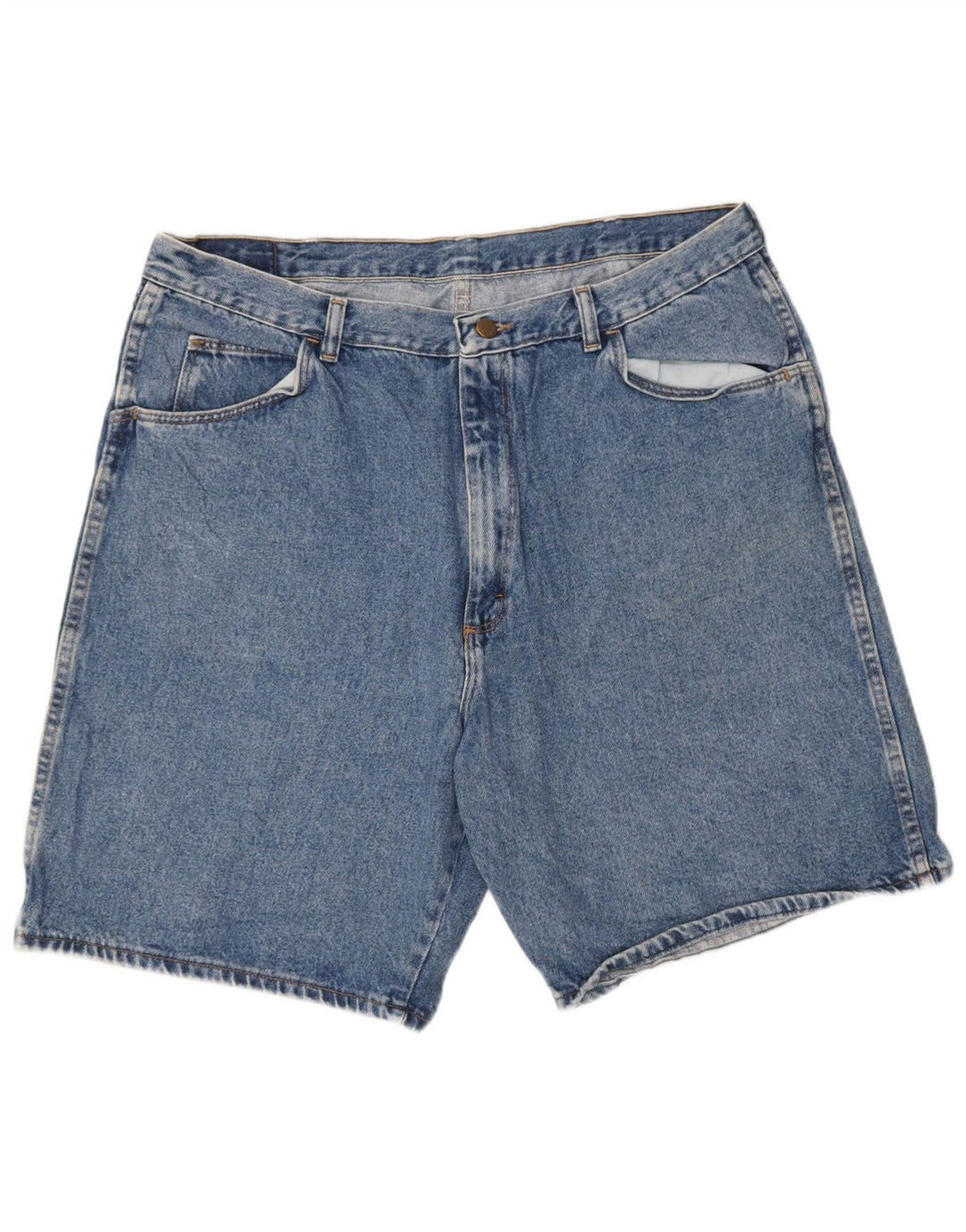 Pantaloncini di jeans da uomo Wrangler W28 Blu medio