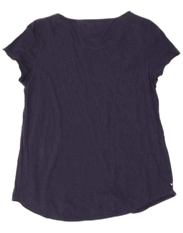 T-shirt da donna Tommy Hilfiger Top UK 12 medio blu navy