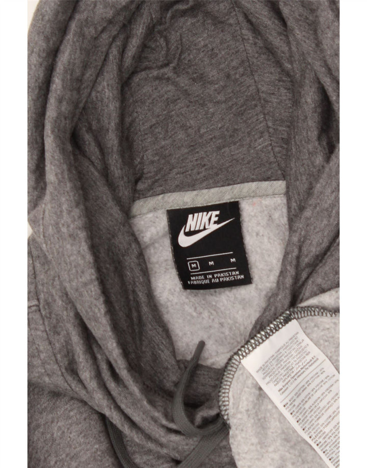NIKE Womens Hoodie Jumper UK 14 Medium Grey Cotton Vintage Nike and Second-Hand Nike from Messina Hembry 
