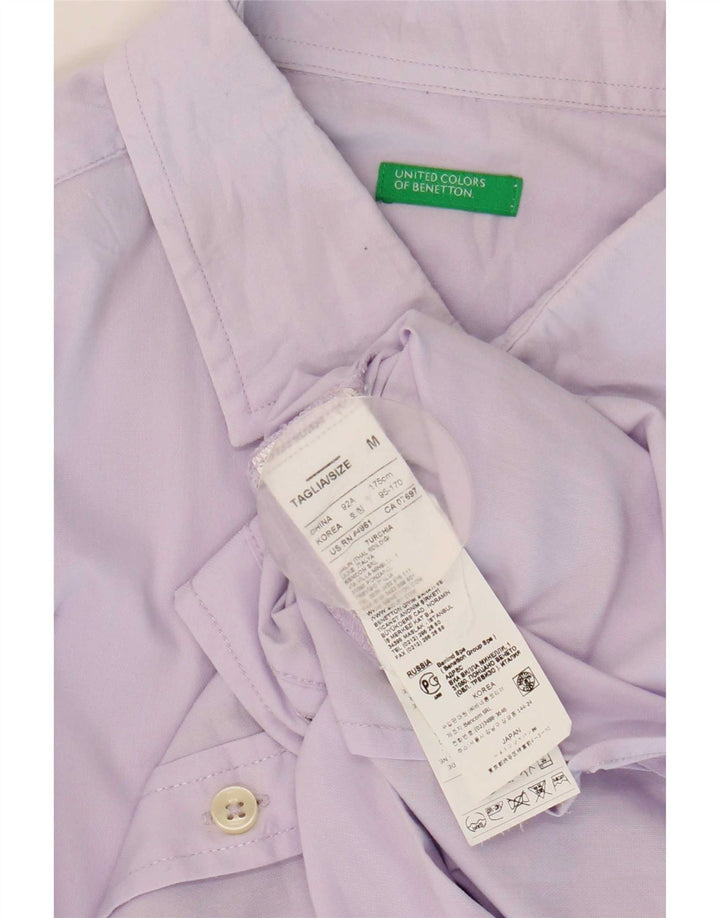 Camicia Benetton Uomo Viola Medio Cotone
