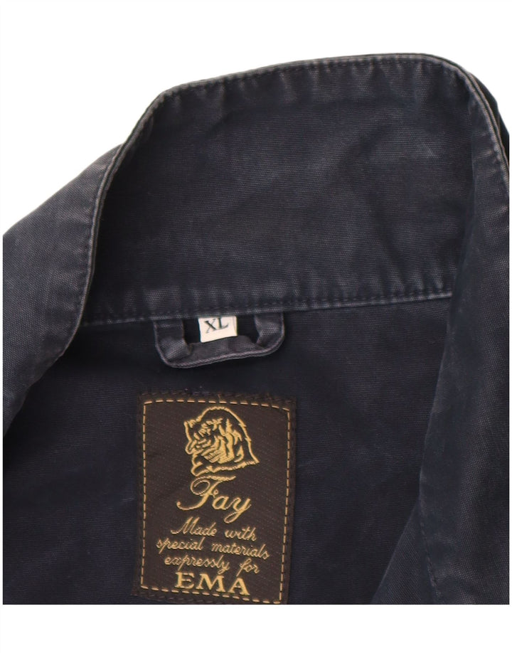 Giubbotto bomber da uomo FAY UK 42 XL Blu navy