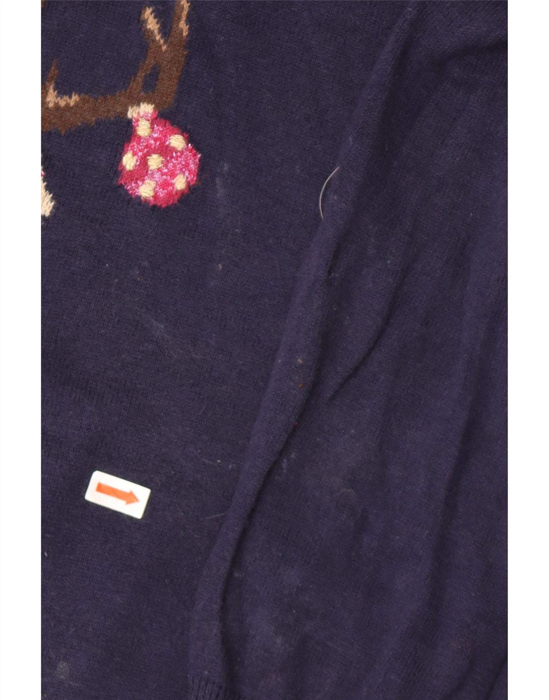 Joules Maglione da donna con scollo a barca Maglione UK 14 Large Blu Navy Natale