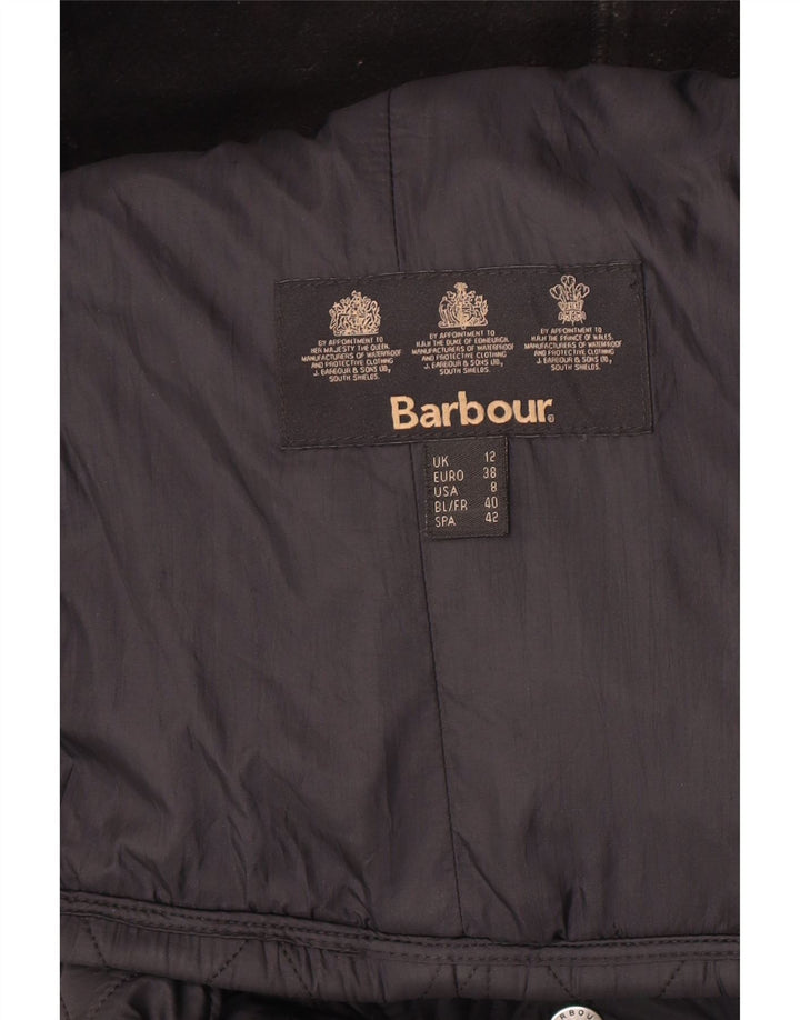Giacca trapuntata da donna Barbour UK 12 media nera in poliammide