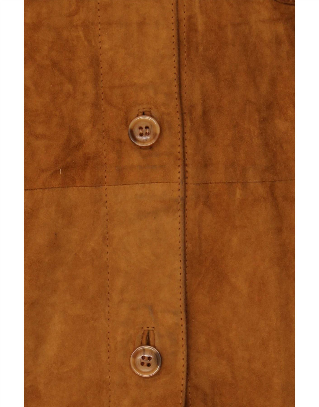 Giacca vintage in pelle scamosciata da fine settimana da donna IT 42 in pelle beige media