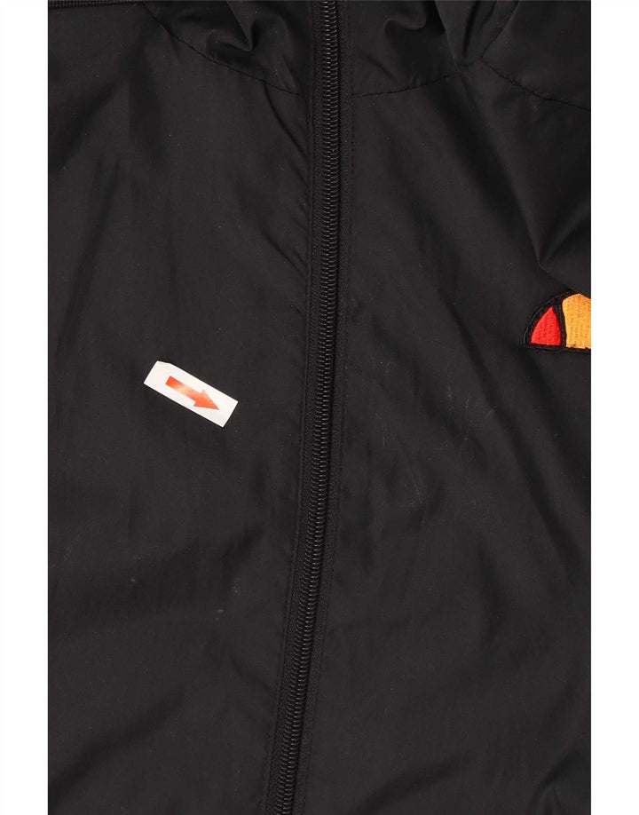 Giacca da ginnastica da uomo con cappuccio grafico Ellesse Small Black Colourblock