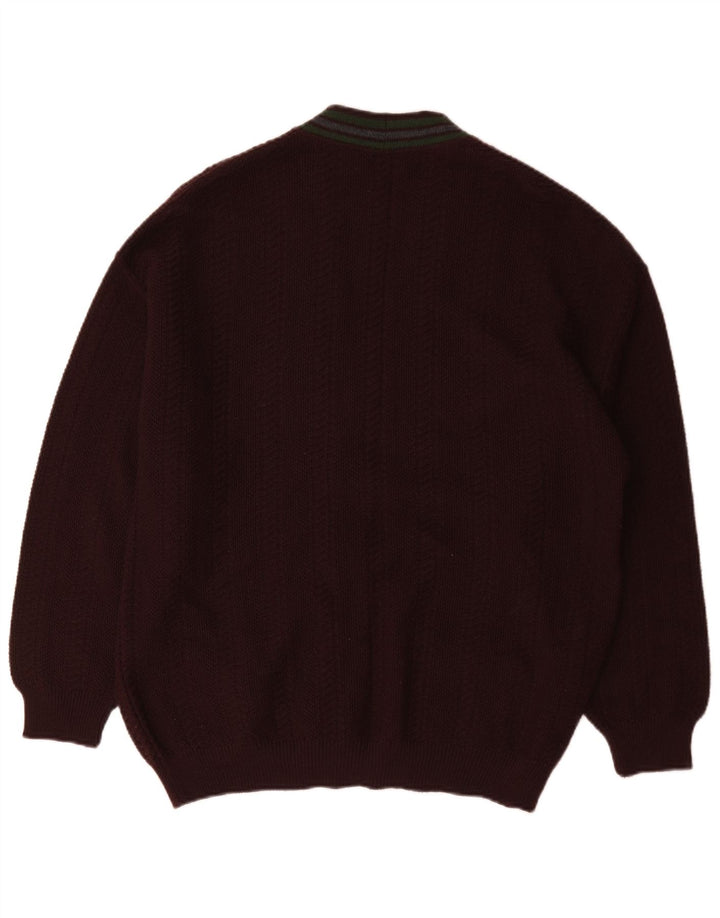 Maglione cardigan da uomo Il Granchio XL Bordeaux