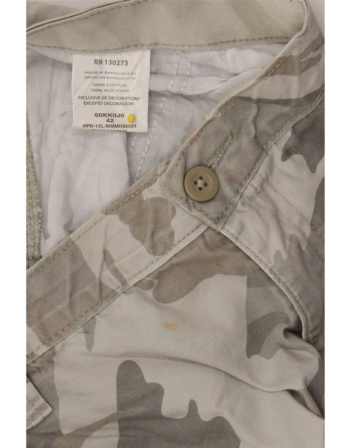 Pantaloncini cargo da uomo Wrangler W42 2XL cotone mimetico grigio