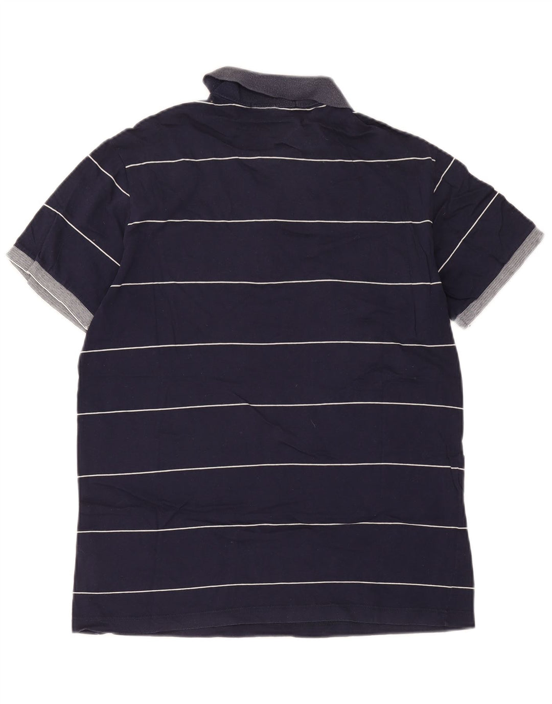 Polo da uomo Fred Perry grande in cotone a righe blu navy
