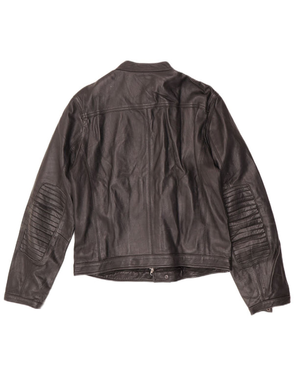 Giacca in pelle da uomo Zen EU 50 in pelle nera media
