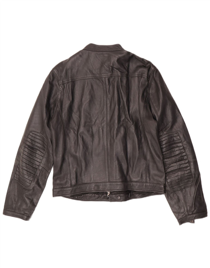 Giacca in pelle da uomo Zen EU 50 in pelle nera media