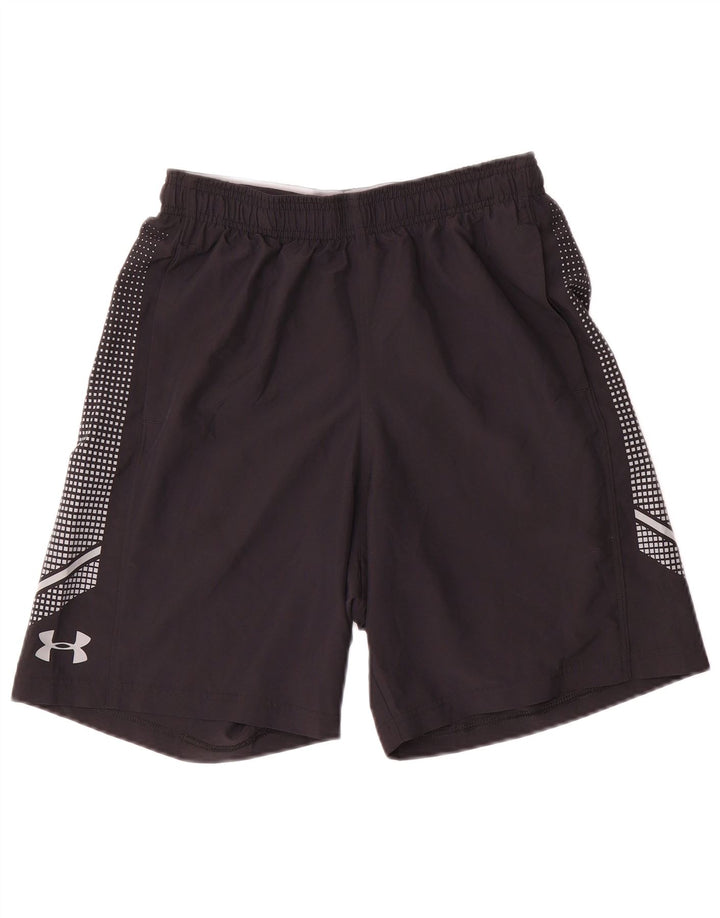 Pantaloncini sportivi Under Armour da uomo Heat Gear piccoli in poliestere maculato nero