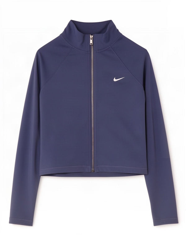 Giacca corta da tuta da donna Nike UK 12 medio blu navy poliestere