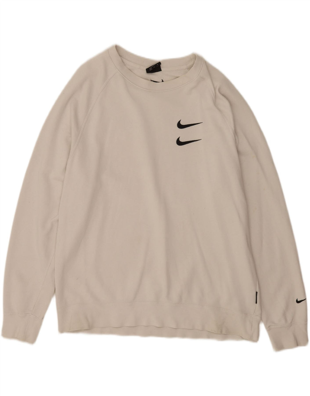 Felpa grafica da uomo Nike Felpa XL in cotone bianco