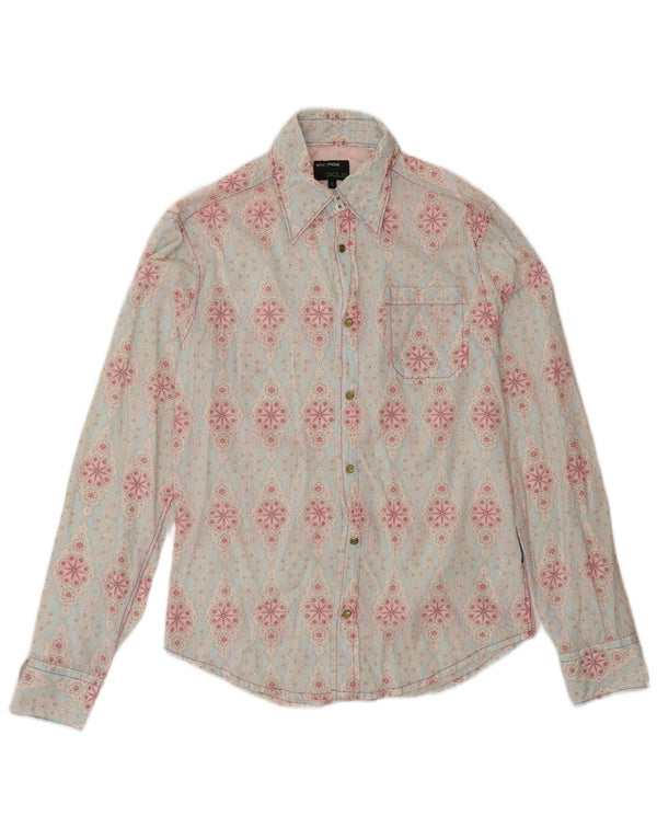 Camicia da uomo Energie piccola floreale blu
