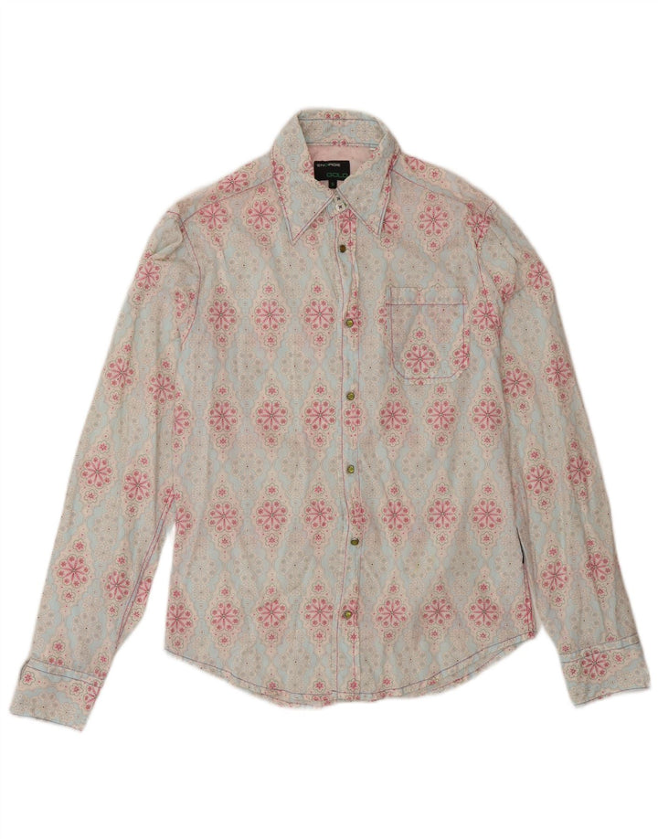 Camicia da uomo Energie piccola floreale blu