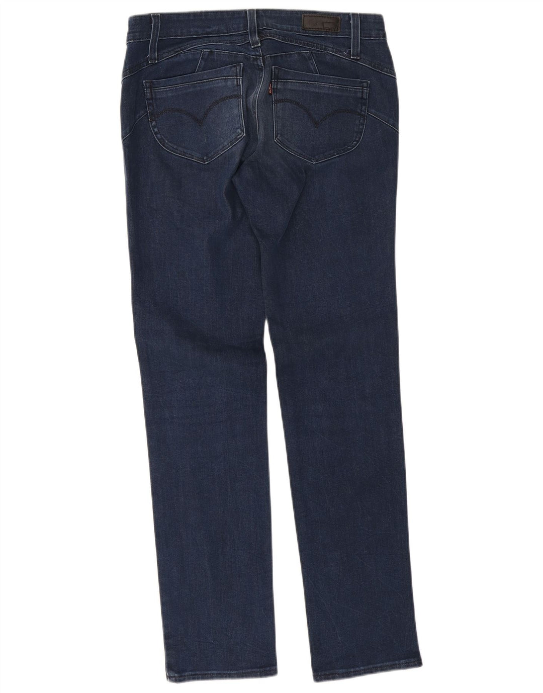 Jeans dritti a vita bassa da donna Levi's W29 L32 cotone blu