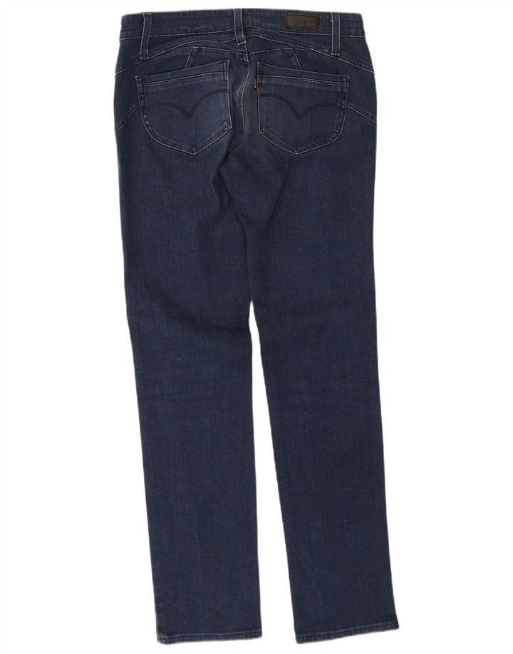 Jeans dritti a vita bassa da donna Levi's W29 L32 cotone blu