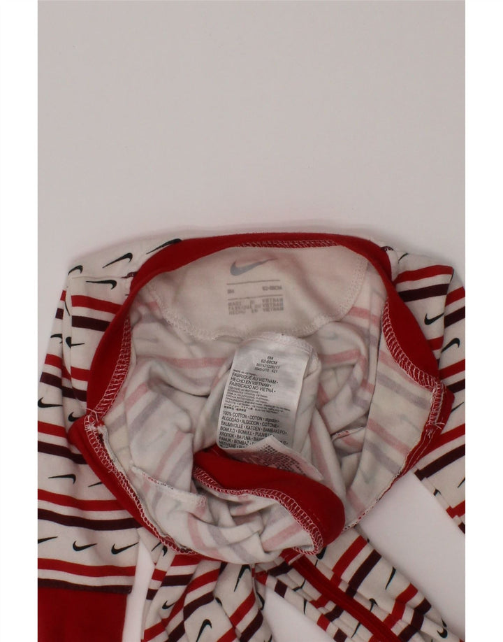 Tuta grafica Nike da bambina 3-6 mesi in cotone a righe bianche
