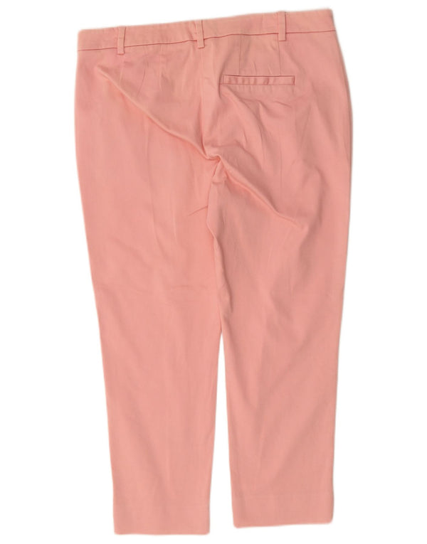 Pantaloni Capri da donna Marks & Spencer UK 14 Large W34 L23 Cotone rosa