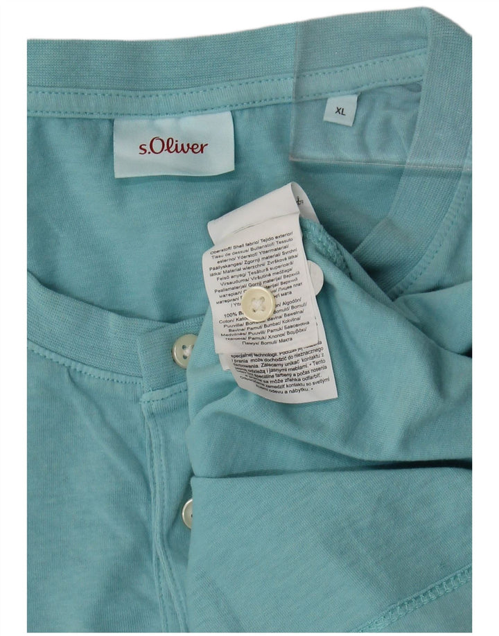 T-shirt da uomo S.Oliver Top XL in cotone blu