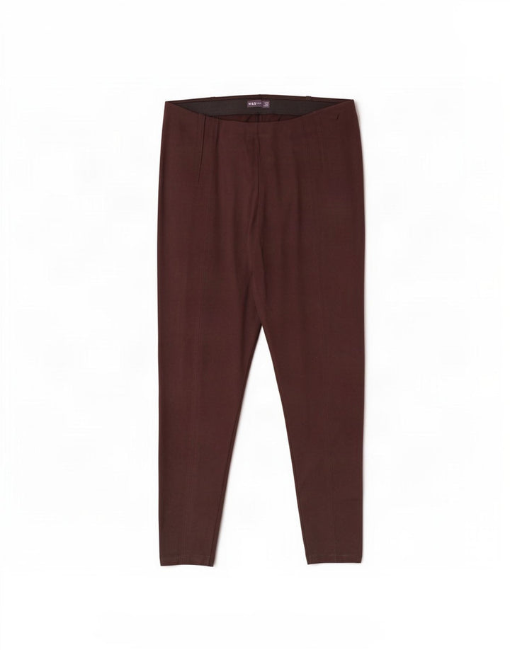 Leggings da donna Marks & Spencer UK 18 XL Poliestere marrone