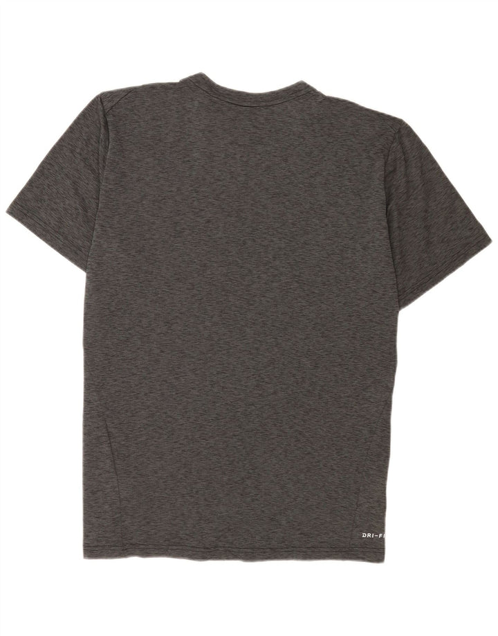 T-shirt Nike Dri Fit da uomo, grande, in poliestere chiazzato grigio