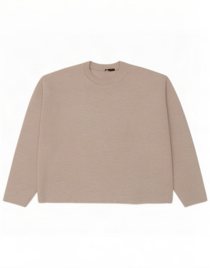Zara camicetta da donna UK 16 grande grigio poliestere