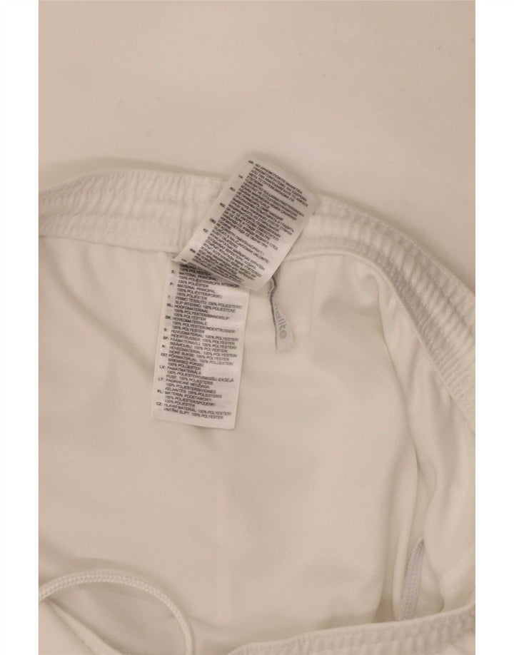 Pantaloncini sportivi Adidas Climalite da uomo di colore bianco medio in poliestere