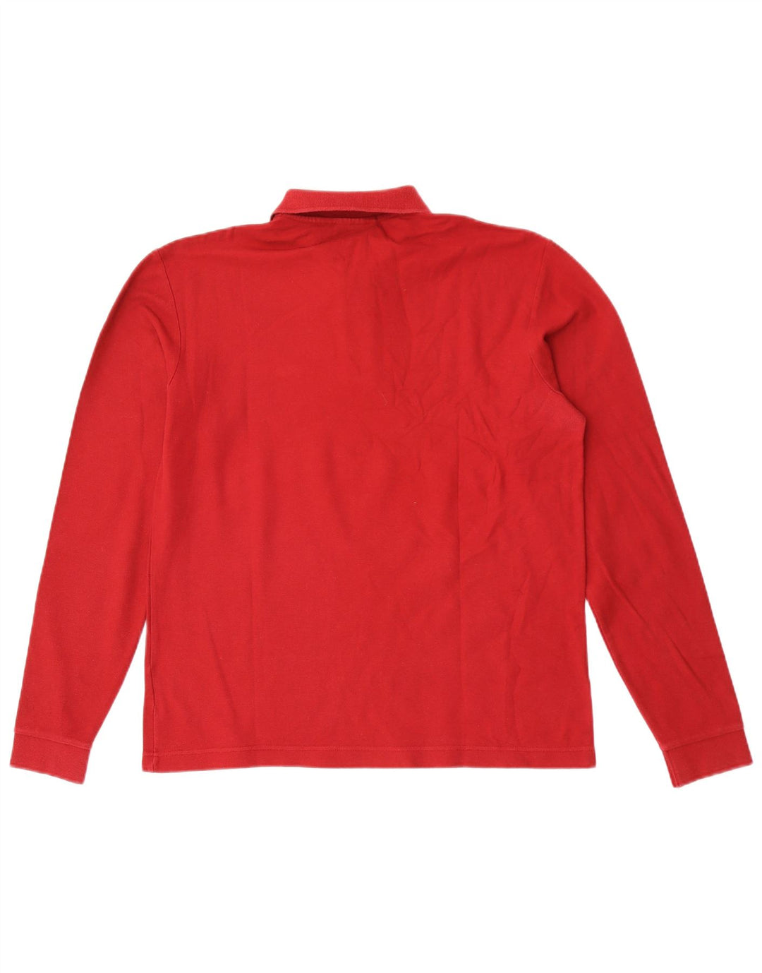 Polo da uomo a maniche lunghe Fila Rosso medio