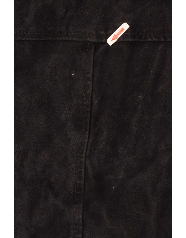 Giacca Privilegi Donna in Pelle Scamosciata con Cappuccio IT 44 Media Pelle Nera