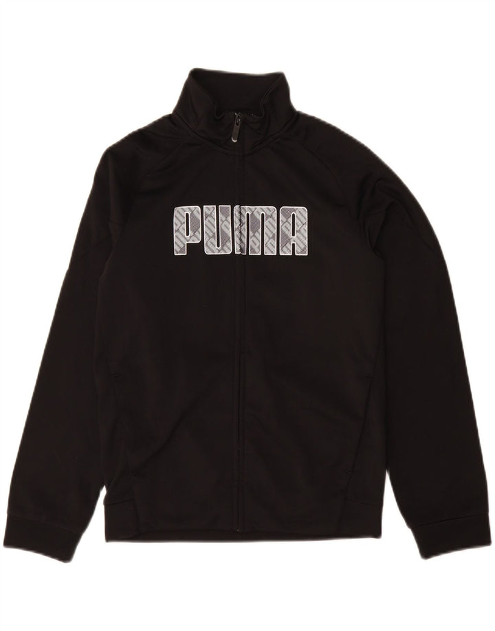 Giacca da ginnastica con grafica PUMA da ragazzo 11-12 anni nera