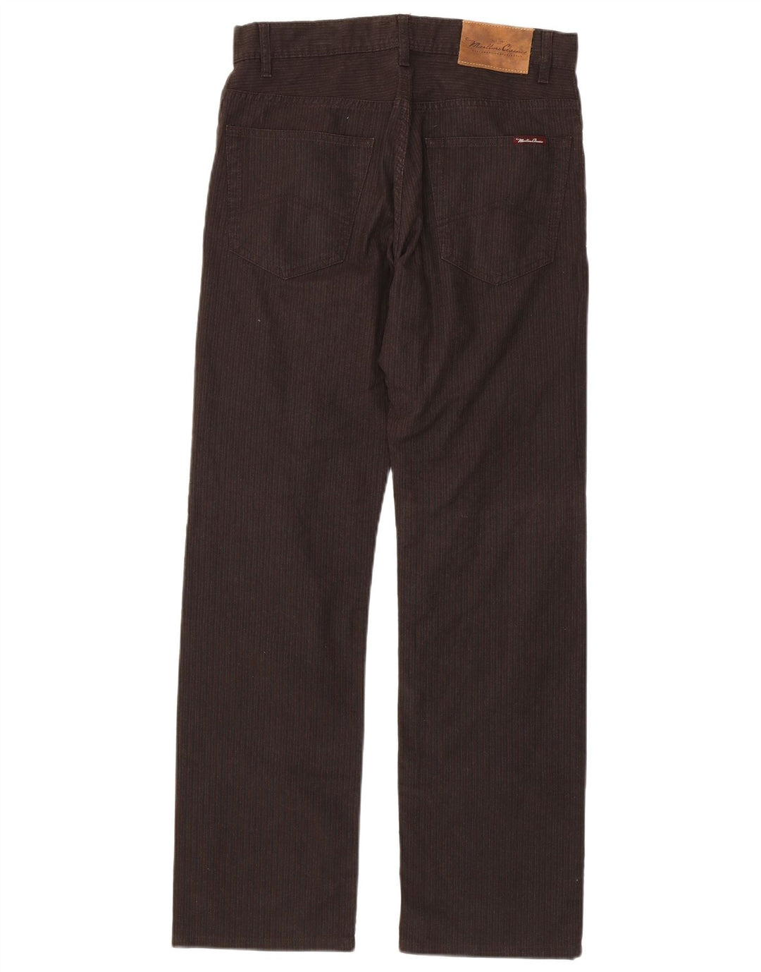 MARLBORO CLASSICS Pantaloni casual dritti da uomo W30 L34 Cotone marrone