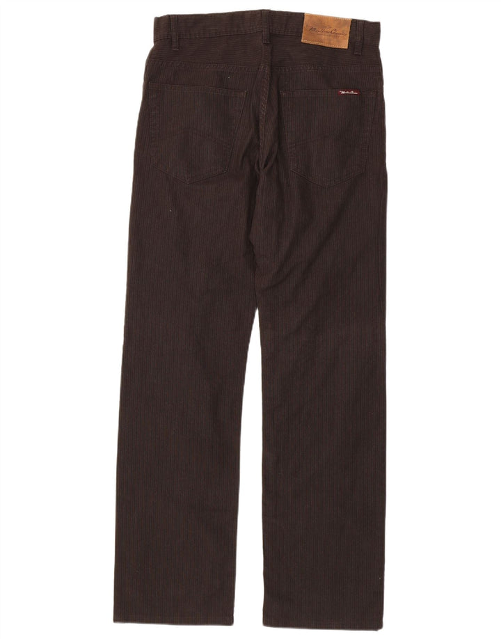 MARLBORO CLASSICS Pantaloni casual dritti da uomo W30 L34 Cotone marrone