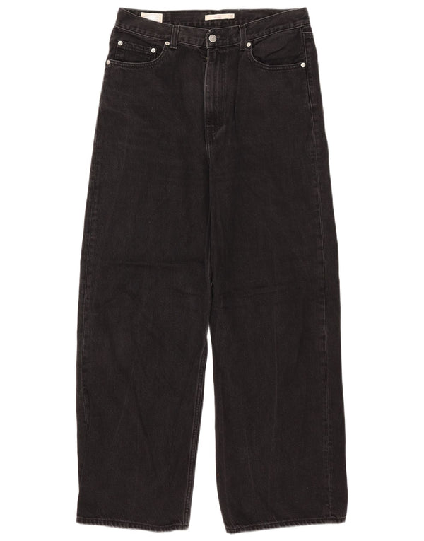 Jeans larghi a vita alta da donna Levi's W31 L31 cotone nero
