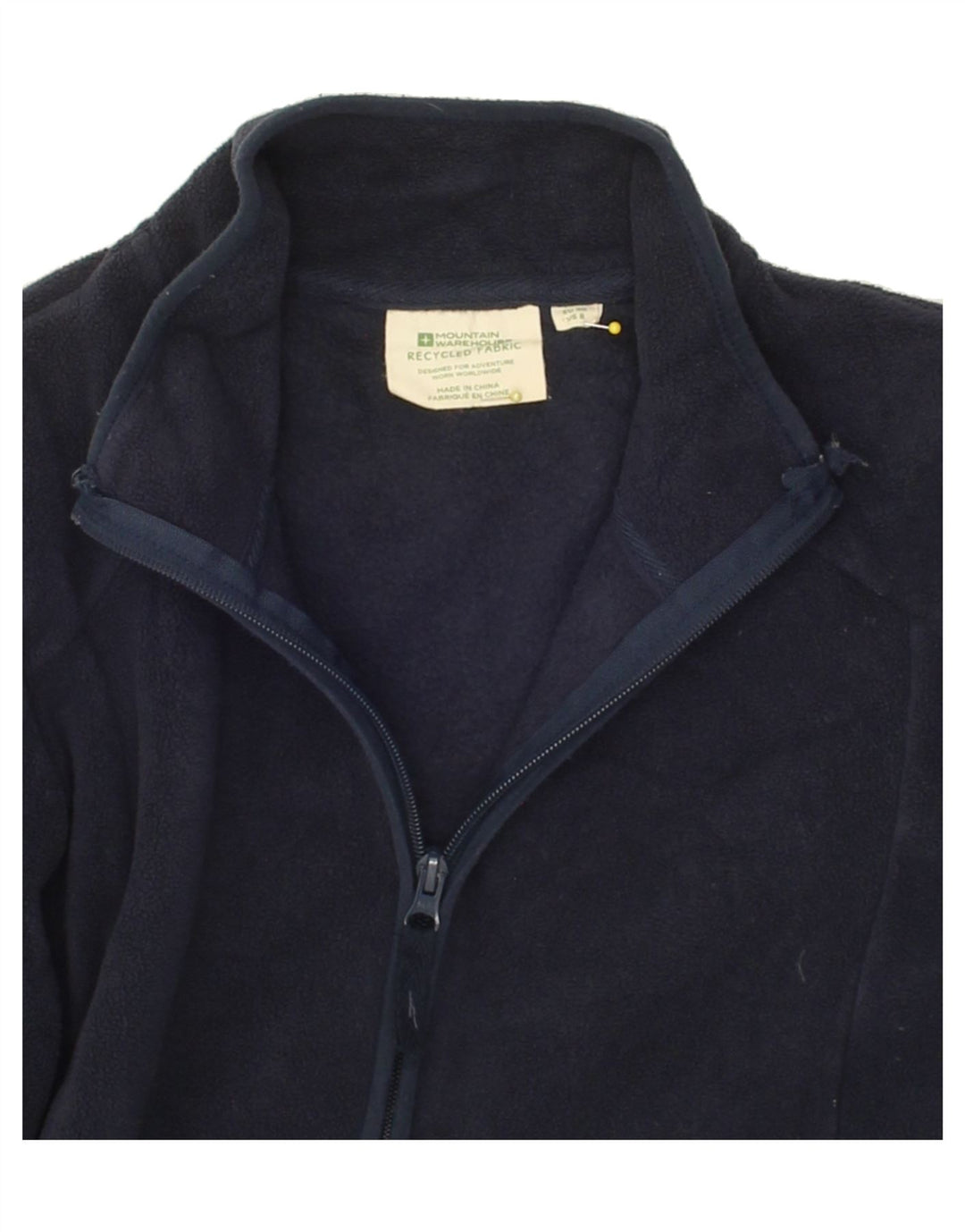 MOUNTAIN WAREHOUSE Womens Fleece Jacket EU 40 Medium Navy Blue Vintage Mountain Warehouse and Second-Hand Mountain Warehouse from Messina Hembry 