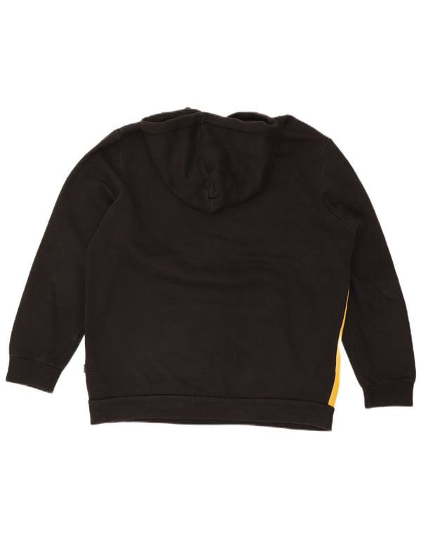 Felpa con cappuccio da uomo Puma, cotone color block medio nero