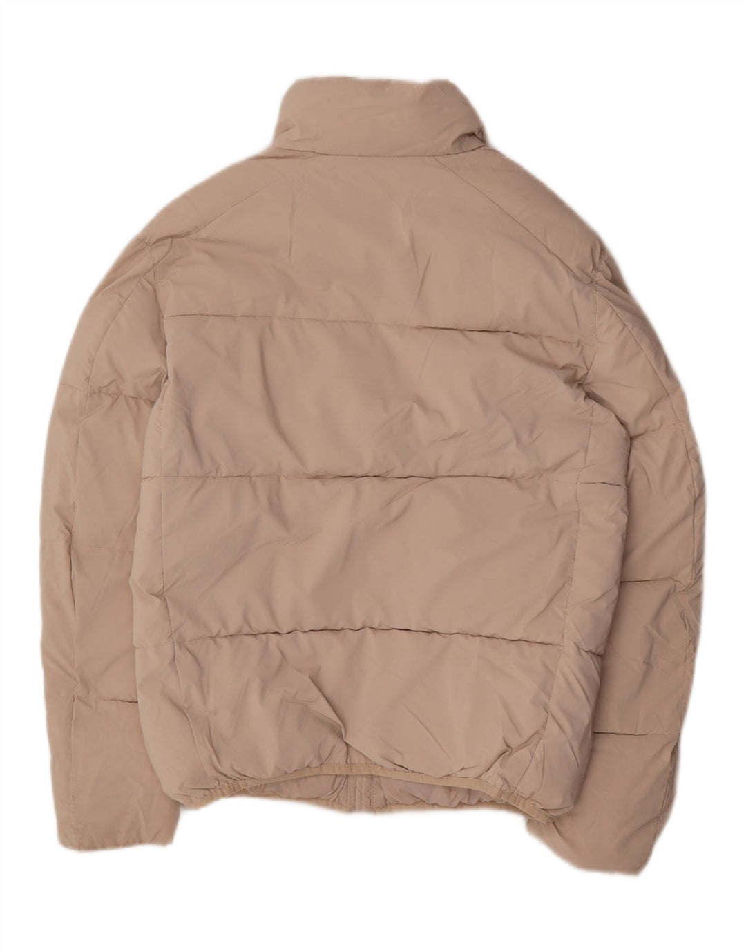 Giacca imbottita oversize da donna Zara UK 10 piccola in nylon beige