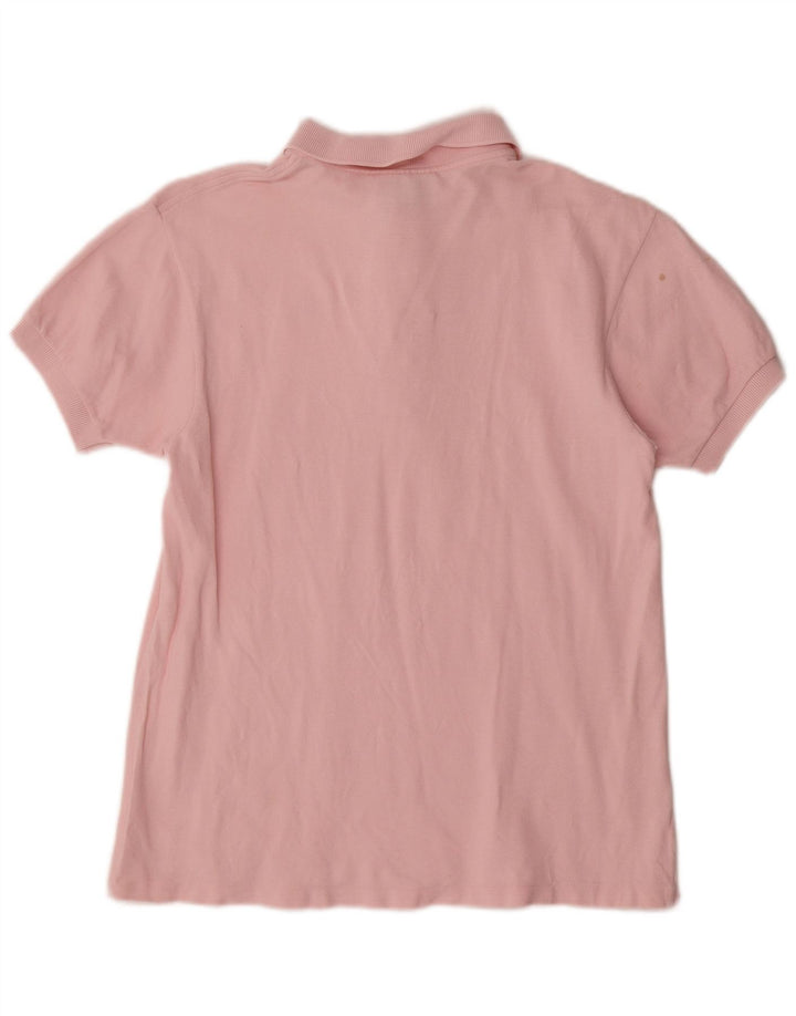 Polo da donna Lacoste taglia 42 grande in cotone rosa