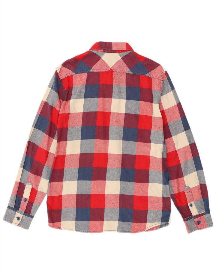 Camicia in flanella da uomo Vans a quadri rossi medi