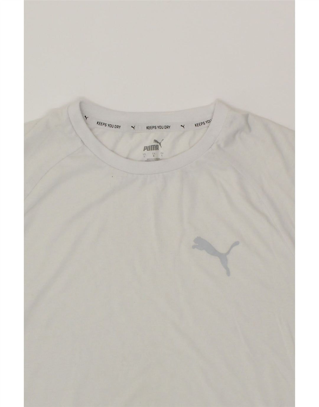 PUMA Mens T-Shirt Top Large White Cotton Vintage Puma and Second-Hand Puma from Messina Hembry 
