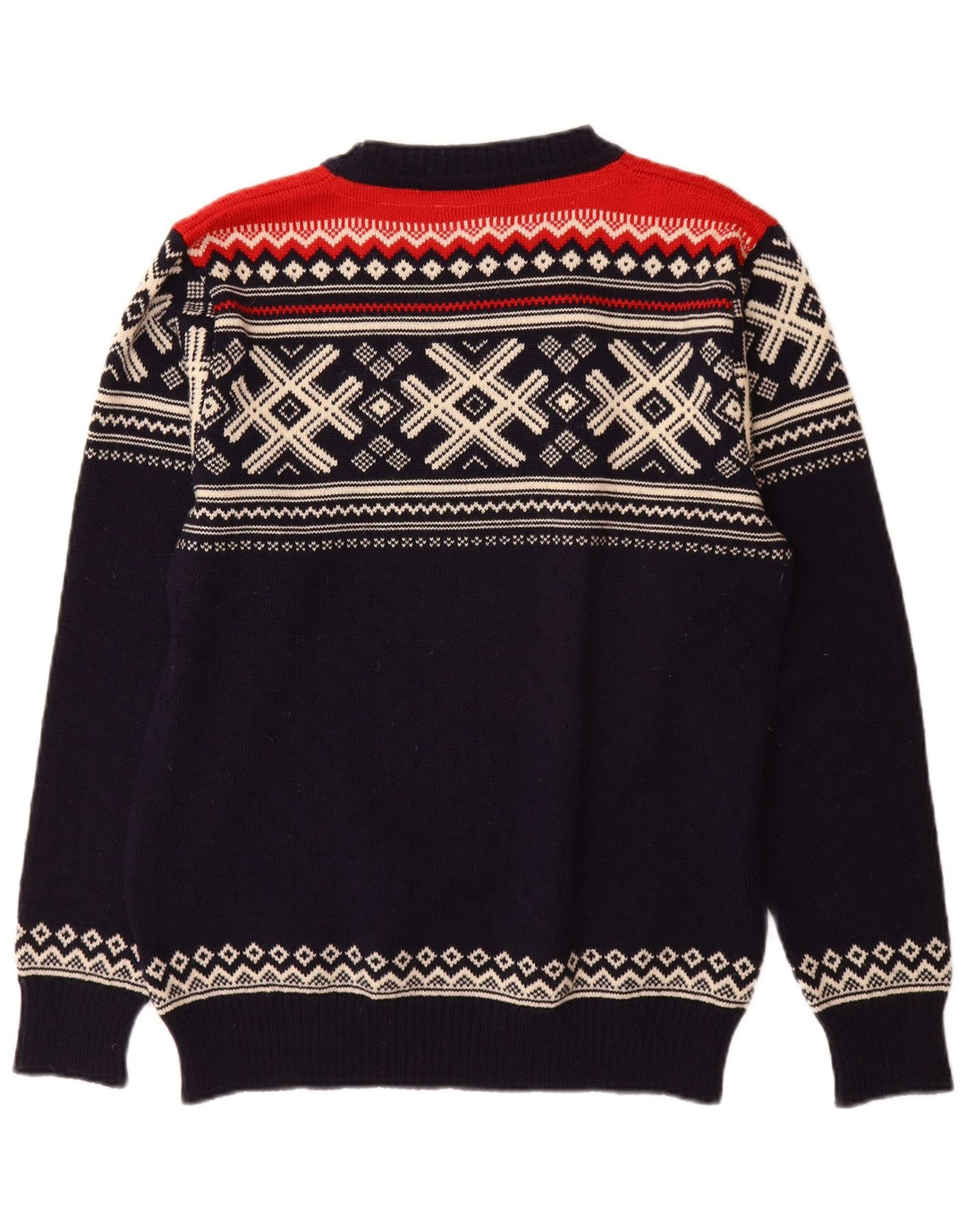 DALE OF NORWAY Maglione da uomo con scollo a barca maglione medio blu navy Fair Isle